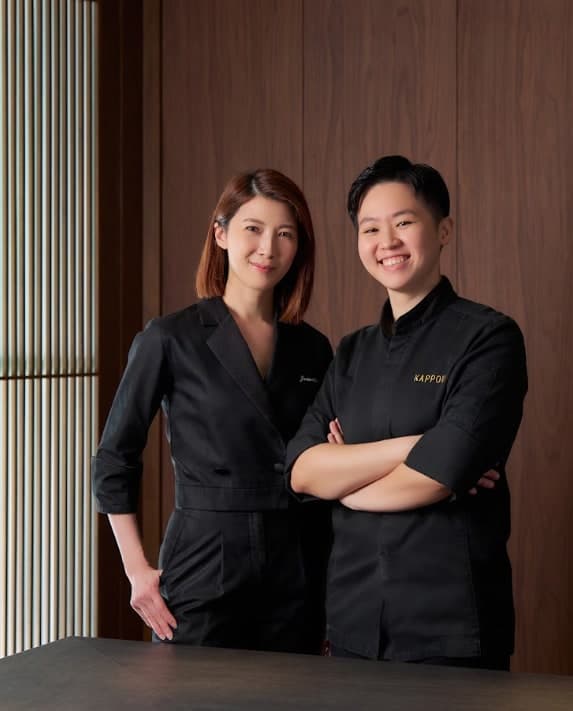 Jeanette Aw × Chef Aeron at Kappou